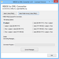 MBOX to EML Converter 3.1