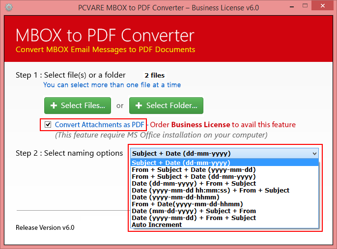 Convert PocoMail to PDF