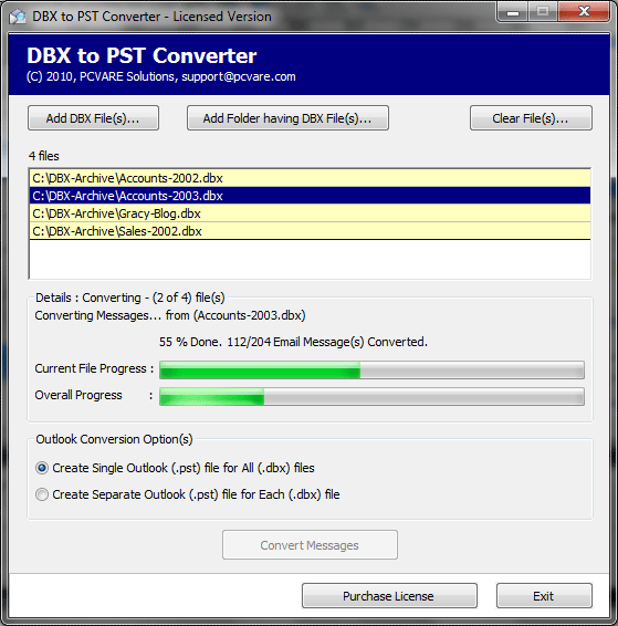 Convert MS DBX to PST with MS DBX to PST Converter Tool