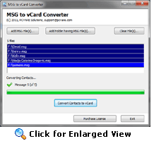 MSG to vCard Converter to Convert MSG to vCard