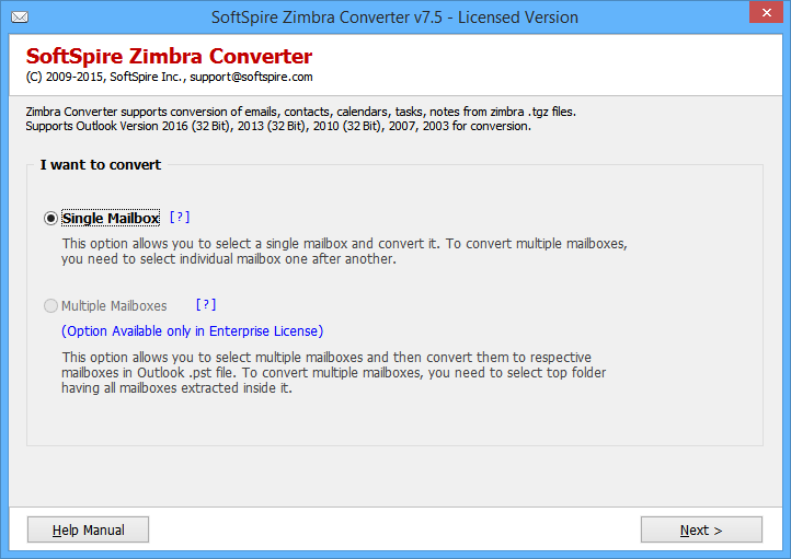 Import Emails from Zimbra to Outlook PST